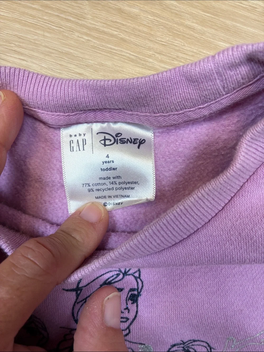 Baby Gap x Disney FROZEN Elsa Anna Sven Kristof Pink Pullover Sweatshirt
